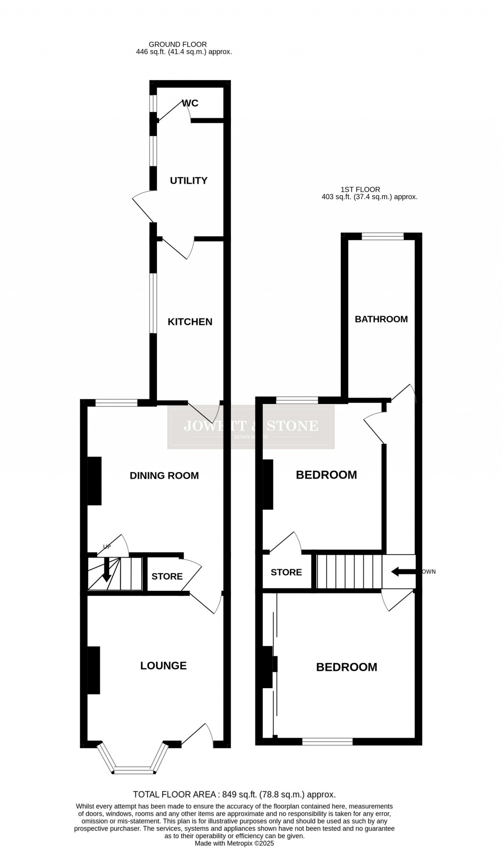 Floorplans For Leopold Street, Wigston, Leicestershire
