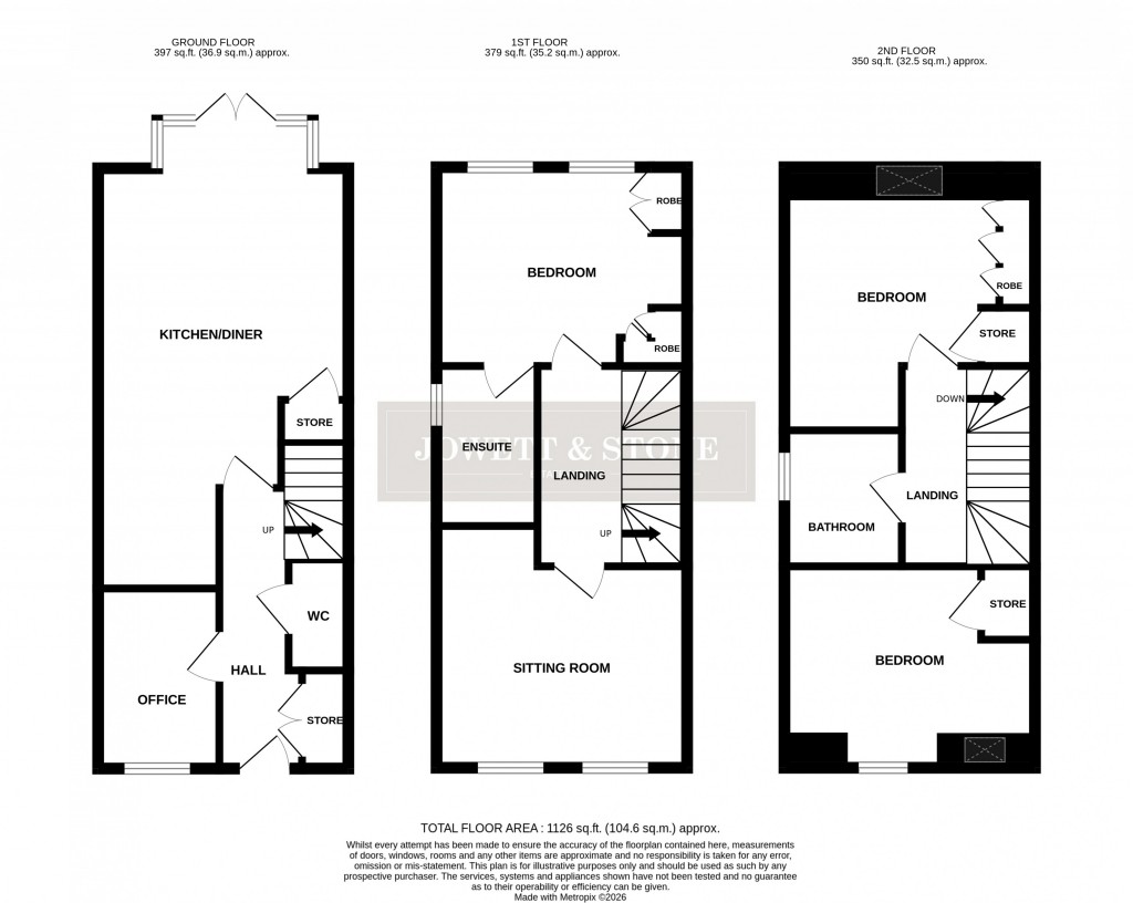 Floorplans For Windlass Drive, Wigston, Leicestershire
