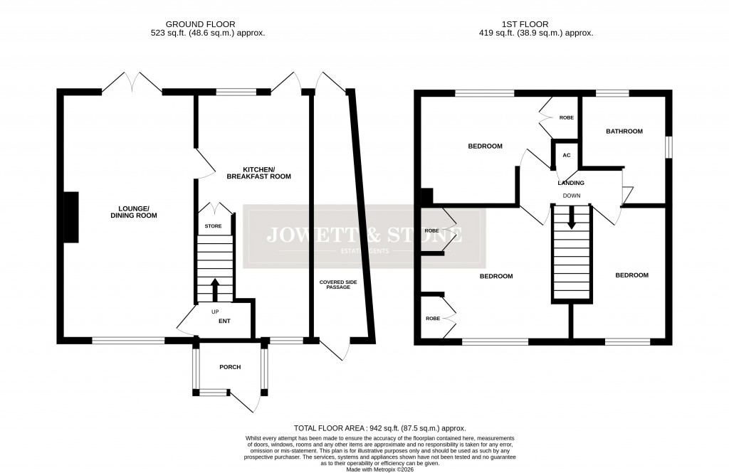 Floorplans For Falmouth Drive, Wigston, Leicestershire