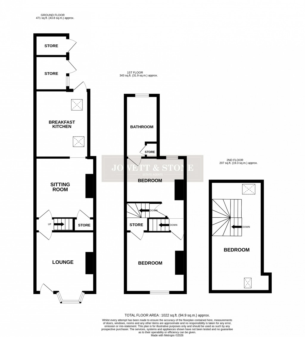 Floorplans For Timber Street, Wigston, Leicestershire