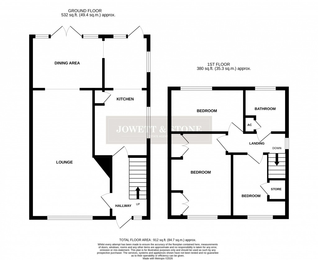 Floorplans For Gloucester Crescent, Wigston, Leicestershire